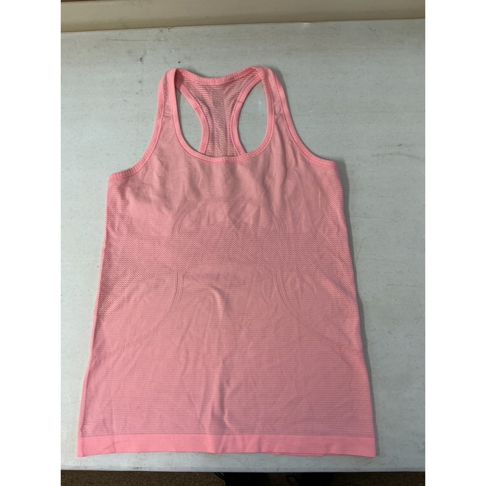 Lululemon Swiftly Tech Racerback Tank Top 2.0 Pink Athletic Mesh Women Size 6